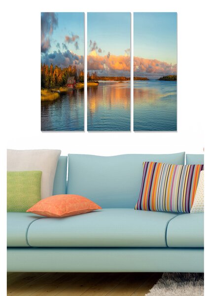 Canvastavla Scenic 3-pack Flerfärgad - 20x50 cm