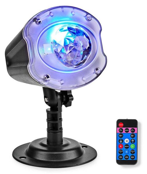 Nedis CLPR3 - LED Laser projector 6W/230V IP65 + fjärrkontroll
