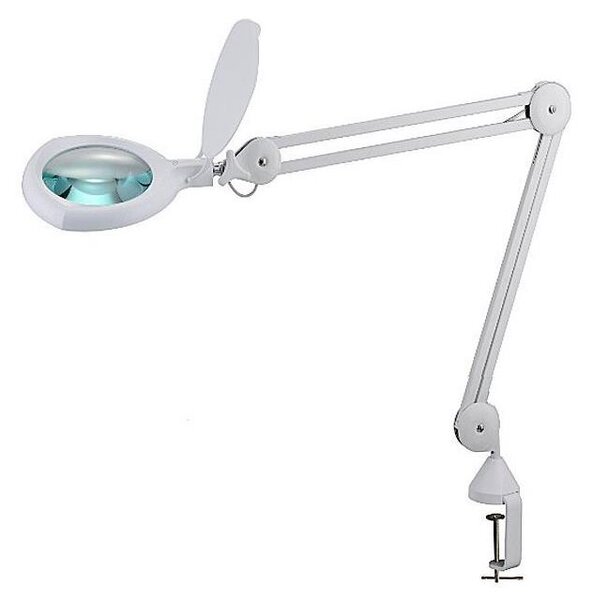 LED ljusreglerad bordslampa med en magnifier and clip LED/8W/12/230V