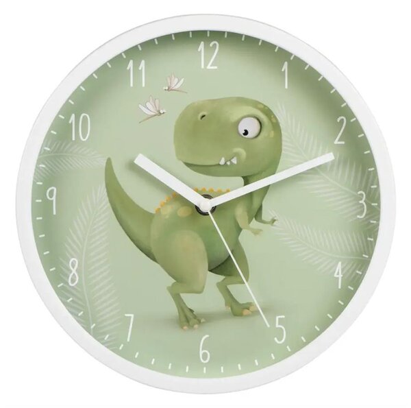 Hama - Children's wall clock 1xAA dinosaur