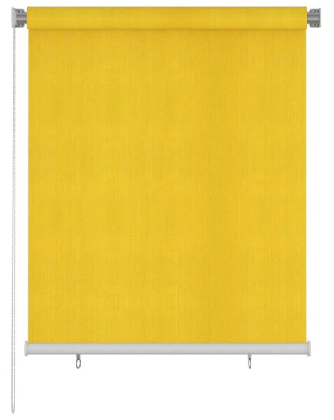 Rullgardin utomhus 120x140 cm gul HDPE - Gul