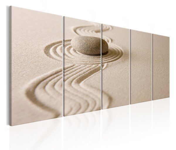 Tavla Zen Sand And Stone 225x90 - Artgeist sp. z o. o