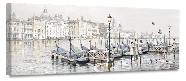 Tavla Canvas Venice Harbour - 60x150 cm