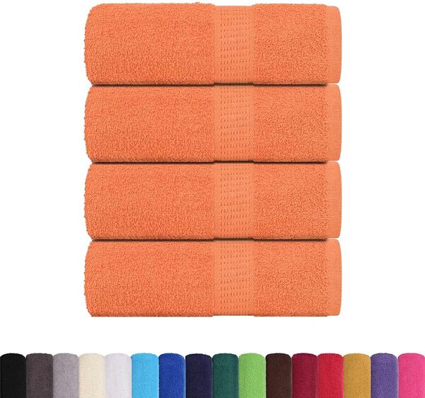 Tvålhanddukar 4 st orange 30x30 cm 360 gsm 100% bomull