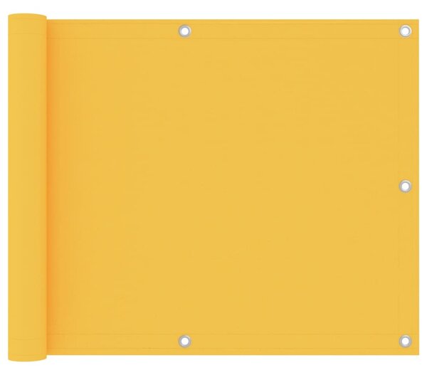 Balkongskärm gul 75x400 cm oxfordtyg