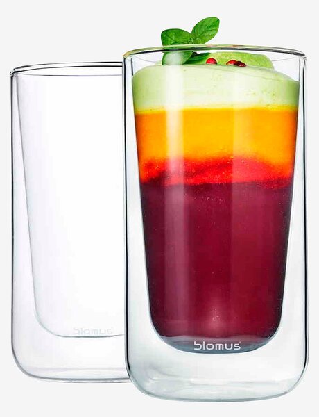 Blomus - Latte Macchiatoglas Nero 32 ml 2-pack - Transparent - Koppar & muggar - Från Homeroom