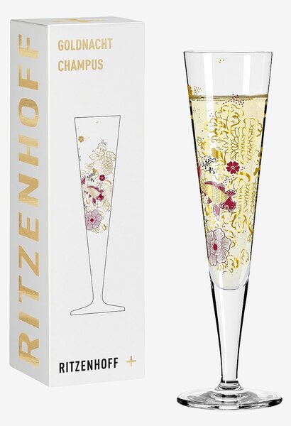 Ritzenhoff - Champagneglas Goldnacht NO:23 - Transparent - Vinglas - Från Homeroom