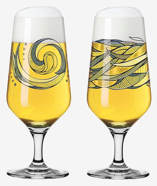 Ritzenhoff - Pilsner Brauchzeit 2-pack NO.2 - Transparent - Ölglas - Från Homeroom