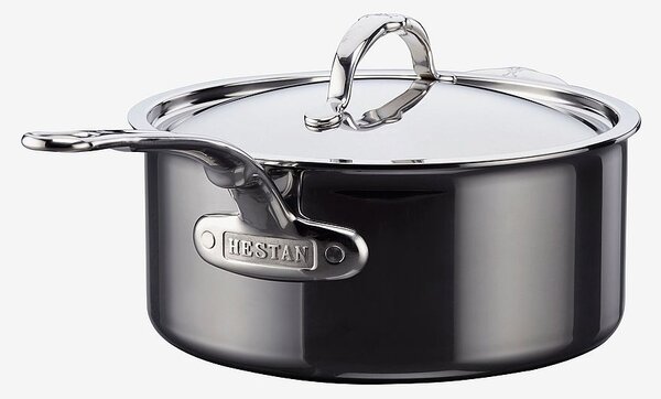 Hestan - Kastrull med lock NanoBond Ø 22 cm, 3,8 liter - Krom - Grytor & kastruller - Från Homeroom