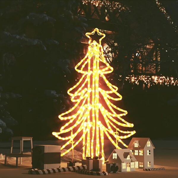 Hopfällbar julgran ljusslinga med 360 LED varmvit