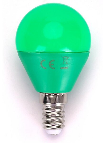 LED Glödlampa G45 E14/4W/230V grön- Aigostar
