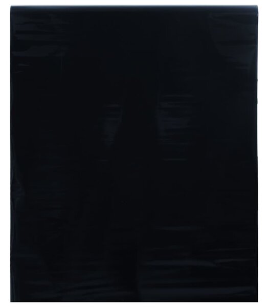 Fönsterfilm statisk frostad frostad svart 90x1000 cm PVC