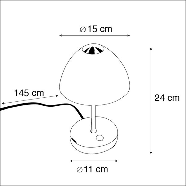 Modern Touch-Bordslampa Guld inkl. LED - Joya