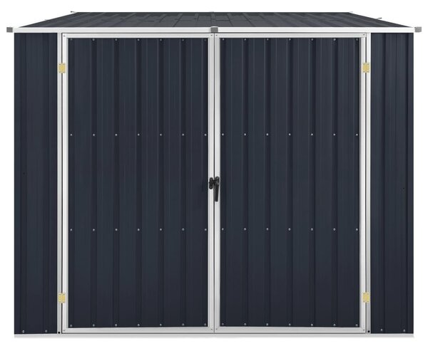 Trädgårdsskjul antracit 195x198x159 cm galvaniserat stål