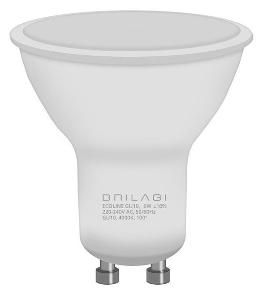 LED-lampa ECOLINE GU10/6W/230V 4,000K - Brilagi