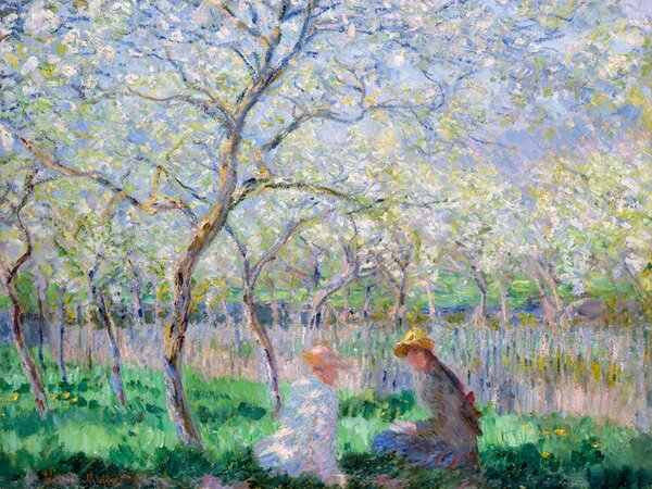 Bildreproduktion Springtime (1886), Claude Monet