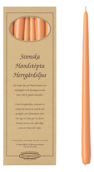 Ljus Herrgård 38 cm 6-pack aprikos