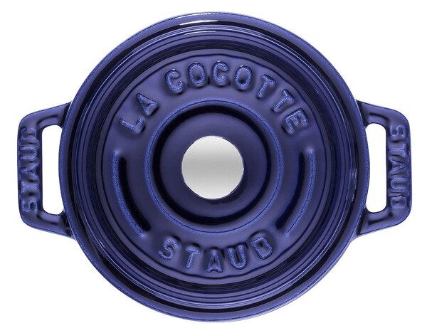 Staub La Cocotte Minigryta 10 cm, Rund, Mörkblå, Gjutjärn