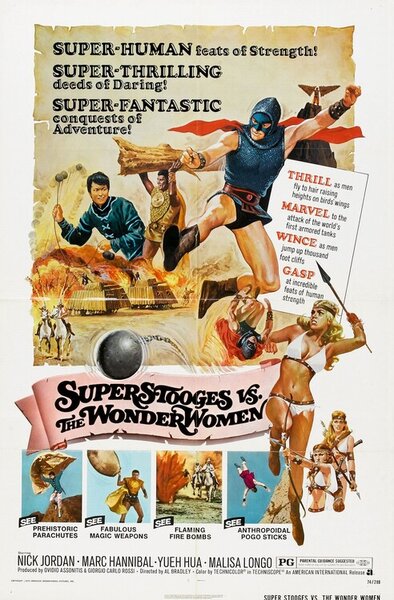 Illustration Super Stooges Vs Wonder Women