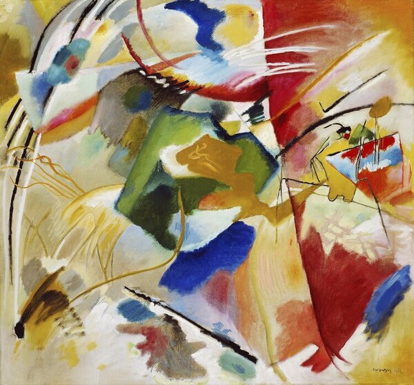 Bildreproduktion Painting with Green Center (1913), Wassily Kandinsky