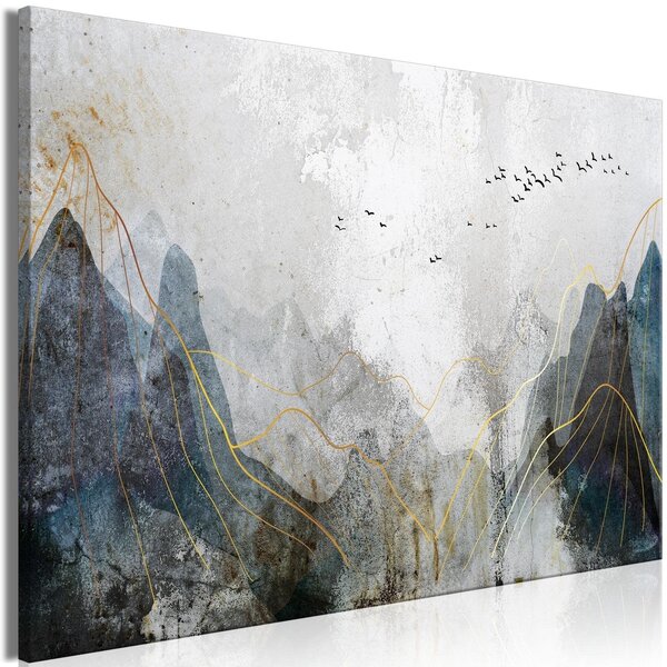Canvas Tavla - Misty Mountain Pass Wide - 60x40