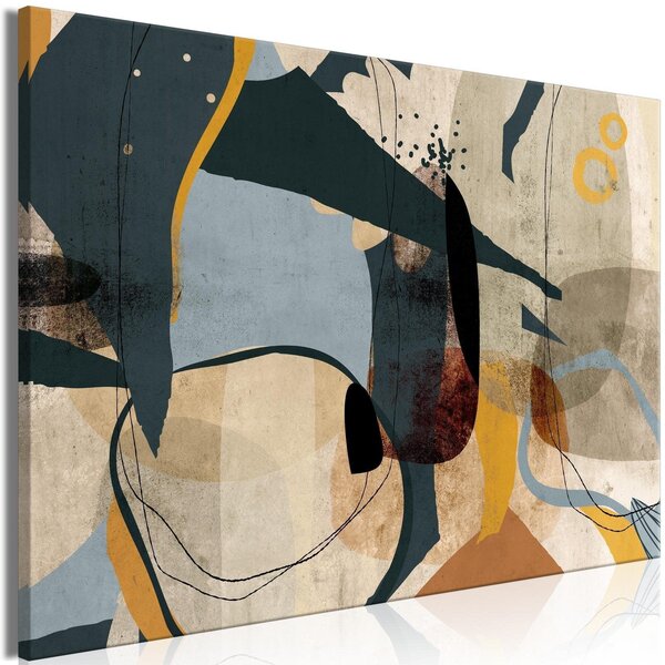 Canvas Tavla - Abstract Conglomerate Wide - 60x40