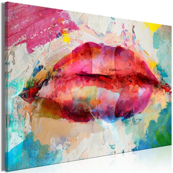 Canvas Tavla - Artistic Lips Wide - 60x40