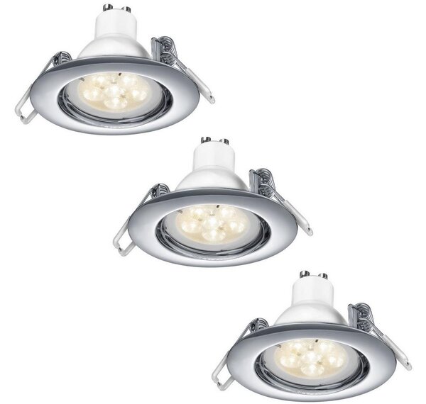 TRIO - PAKET 3x LED Dimbar infälld belysning 1xGU10/5,5W/230V