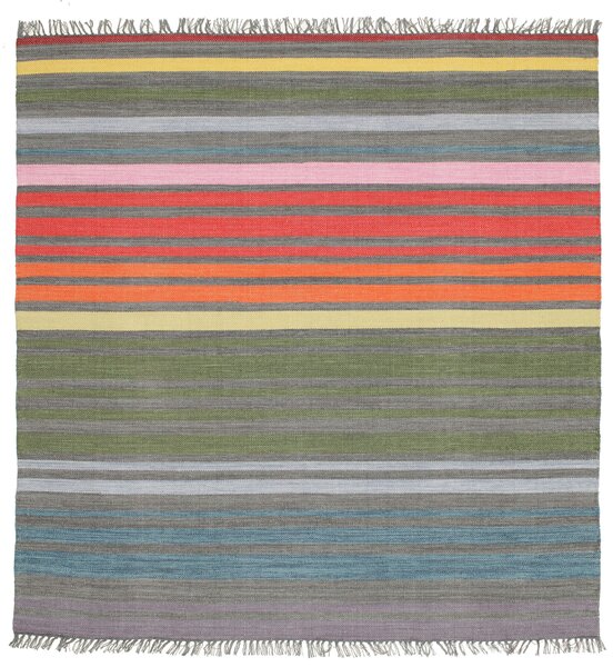 Rainbow Stripe Matta - Flerfärgad 200x200