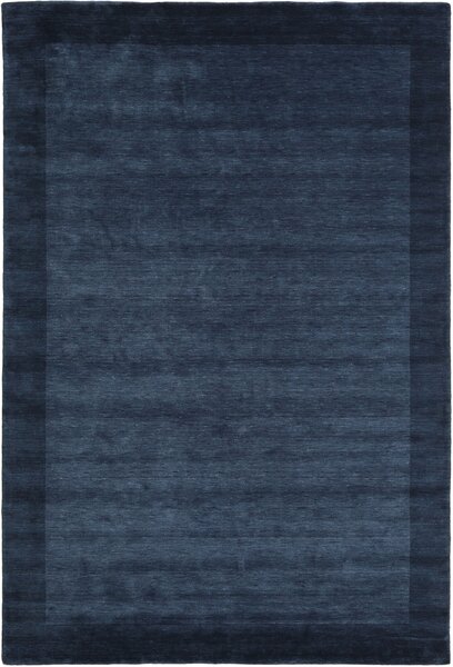 Handloom Frame Matta - Mörkblå 200x300