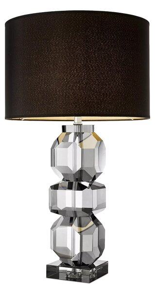 Mornington bordslampa svart/rökkristall 76cm