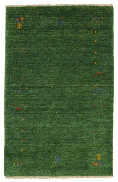 Gabbeh Loom Frame Matta - Grön 100x160