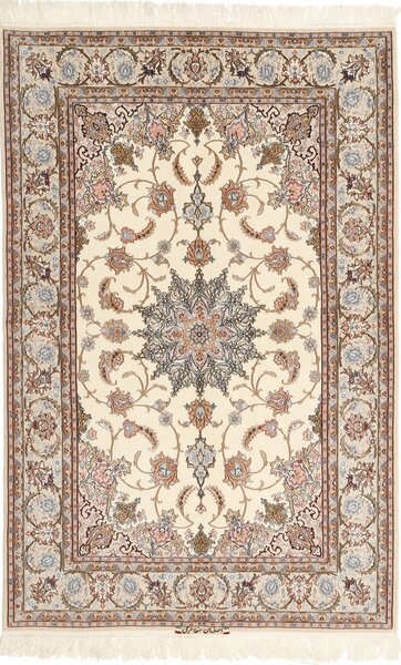 Isfahan silkesvarp Mazaheri Matta 130x200