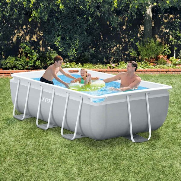 INTEX Poolset Prism Frame rektangulär 300x175x80 cm