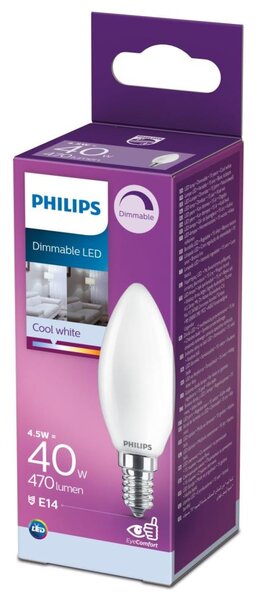 LED Dimbar glödlampa Philips B35 E14/4,5W/230V 4000K