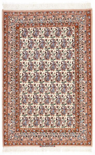 Isfahan silkesvarp Matta 106x161