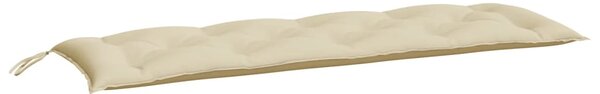 Bänkdyna för trädgården beige 150x50x7 cm oxfordtyg