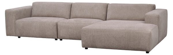 WILLARD soffa 4-sits-schäslong höger beige