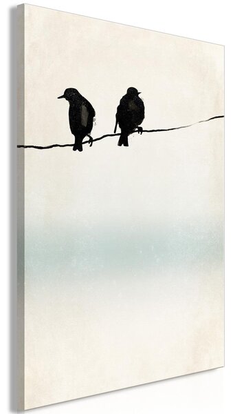 Tavla - Frozen Sparrows (1 Part) Vertical - 40x60