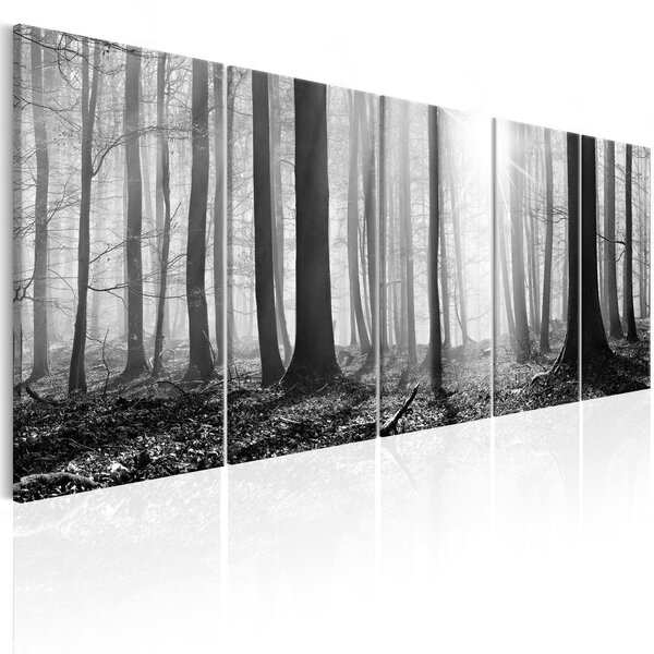 Canvas Tavla - Monochrome Forest - 225x90
