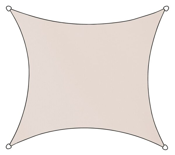 Livin'outdoor Solsegel Livigno Oxford polyester fyrkant 3,6x3,6m taupe
