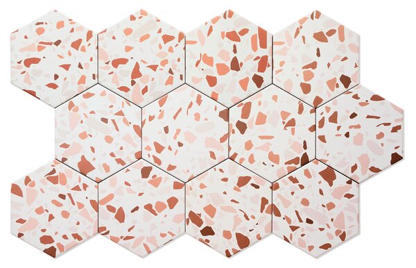 Hexagon Klinker Elevate Röd Matt 14x16 cm