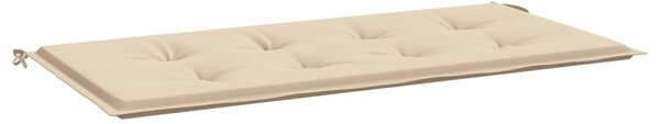 Bänkdyna för trädgården taupe 120x50x3 cm oxfordtyg