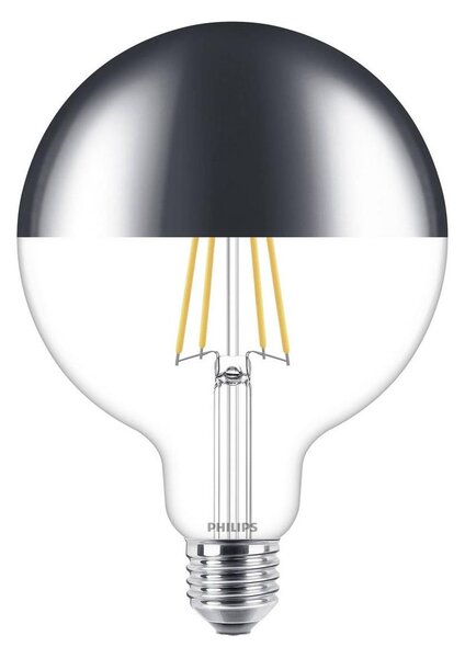 LED Dimbar glödlampa med sfärisk spegelkåpa VINTAGE Philips G125