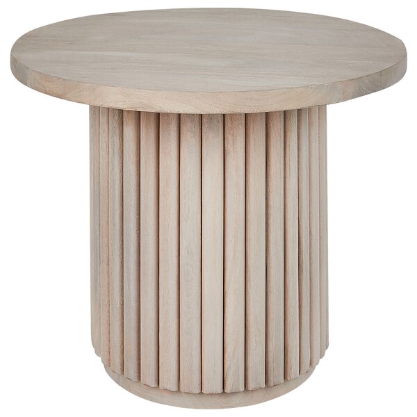 Soffbord Ljust trä Mango bordsskiva Naturlig finish Modern design Vardagsrum Beliani