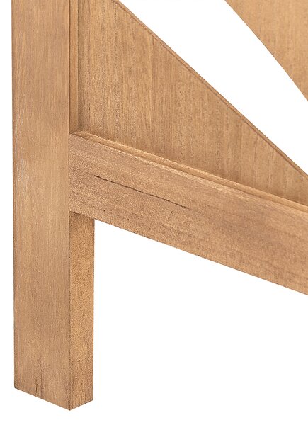 Rumsavdelare Naturligt Paulownia Trä MDF 3 Paneler Fällbar Dekorativ Skärm Partition Vardagsrum Sovrum Modern Design Beliani