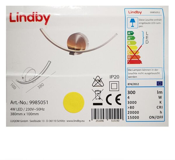 Lindby - LED väggbelysning IVEN LED/7W/230V