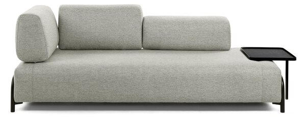 LAFORMA Compo 3-sits Soffa med Stor Bricka - Beige Tyg och Metall