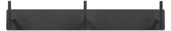 SPINDER DESIGN rektangulär Chapman klädhängare, med 3 krokar - svart stål