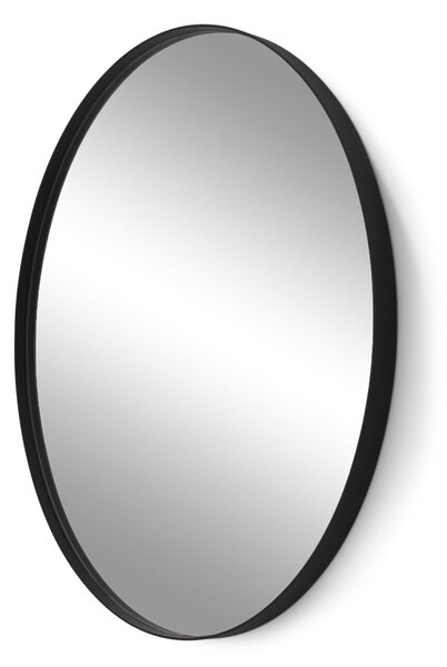 SPINDER DESIGN Donna Väggspegel, Oval, med Svart Stålram - Spegelglas